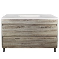 Qubist White Oak Free Standing Vanity